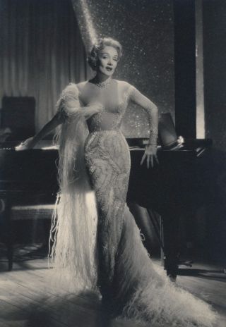 Marlene Dietrich The Sahara Hotel & Casino 1955 Vintage Autographed Photograph 2