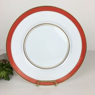 Raynaud Cristobal Plate Dinner Red Coral Gold 2