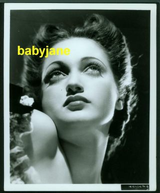 Dorothy Lamour Vintage 8x10 Photo Closeup Portrait 1940 Chad Hanna