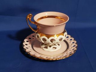 H&c Heinrich Co.  Czech Republic “byzant” Porcelain Cup & Saucer - Unique