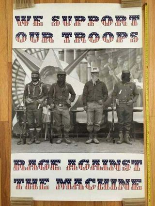 1996 Rage Against The Machine Evil Empire " We Support Ourtroops " Poster