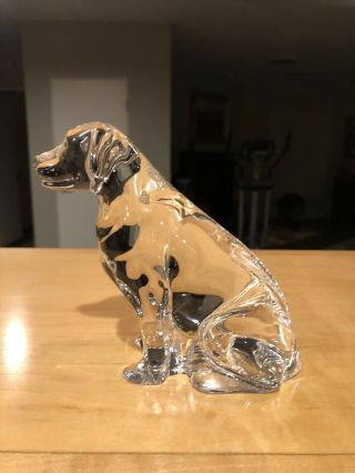 Waterford Crystal Labrador Retriever Dog Figurine Or Paperweight