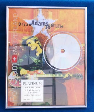 Bryan Adams Platinum Record - 18 
