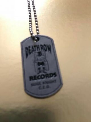 Hip Hop Memorabilia Death Row Records One Of A Kind,  Rare,  Classic Chain Piece