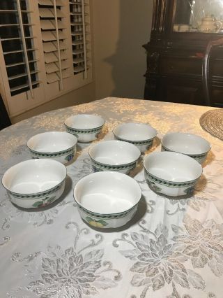 Villeroy & Boch French Garden Fleurence 1748 Soup Berry Bowl Germany Set Of 8