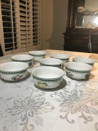 Villeroy & Boch French Garden Fleurence 1748 Soup Berry Bowl Germany Set Of 8 2