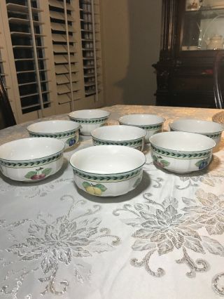 Villeroy & Boch French Garden Fleurence 1748 Soup Berry Bowl Germany Set Of 8 3