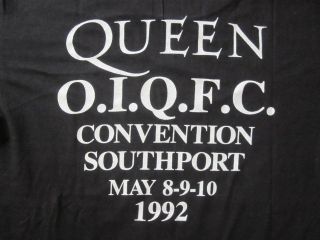 QUEEN : The Show Goes On - Official 1992 Fan Club Convention Vintage T - Shirt 6
