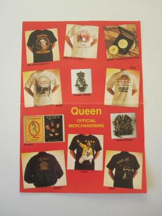 QUEEN : The Show Goes On - Official 1992 Fan Club Convention Vintage T - Shirt 7