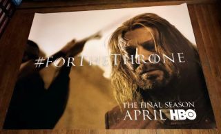 Hbo Tv Game Of Thrones The Final Season 5ft Subway Poster 1 Sean Bean Got 2019