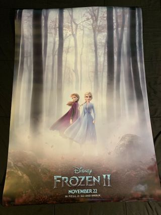 Frozen 2 2019 Theatrical Poster 27x40 Elsa Anna Final Poster