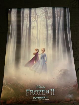 Frozen 2 2019 Theatrical Poster 27x40 Elsa Anna FINAL POSTER 2