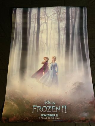 Frozen 2 2019 Theatrical Poster 27x40 Elsa Anna FINAL POSTER 3