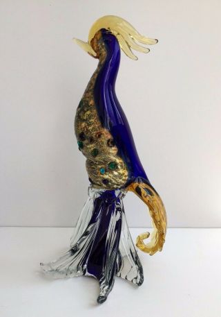 Vintage Murano Glass Art Bird Figurine
