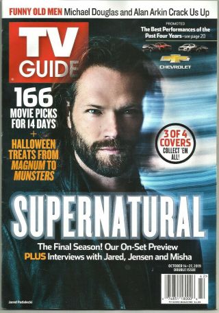 Tv Guide - 10/2019 - Supernatural - Cover 3 - Jared Padalecki - No Mailing Label