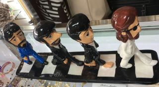 The Beatles Rock Group Figures Statues Abbey Road