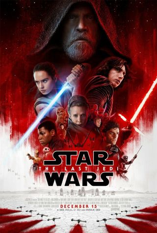 Star Wars: The Last Jedi Theatrical Double Sided 27x40 Theatrical Poster Ds