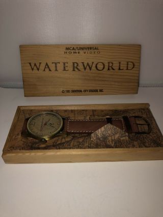 Waterworld Promotional Watch In Wooden Case 1995 Universal Studios 3