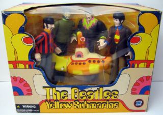 Mcfarlane Beatles Yellow Submarine Boxed Set 5 Figures Lennon Mccartney Starr