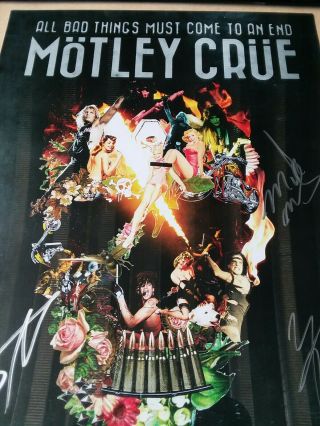 Motley crue Autographed Poster 4