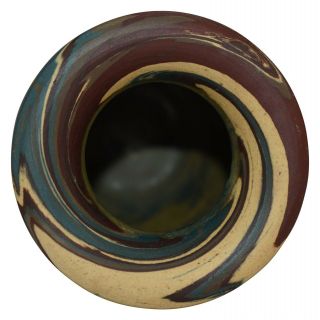 Niloak Pottery Mission Swirl Flaring Rim Cabinet Vase 5