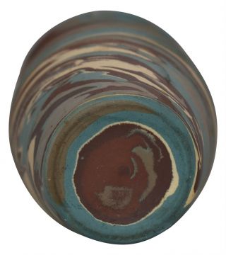 Niloak Pottery Mission Swirl Flaring Rim Cabinet Vase 6