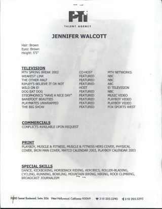 Jennifer Walcott - 8x10 Headshot Photo with Resume - 2