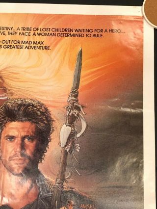 MAD MAX: BEYOND THUNDERDOME One Sheet SS/Folded Movie Poster - 1985 4