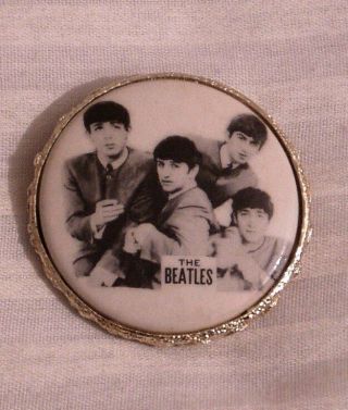 2 " Vintage 1964 The Beatles Brooch Pin Badge Nems Ltd Seltaeb Nicky Byrne