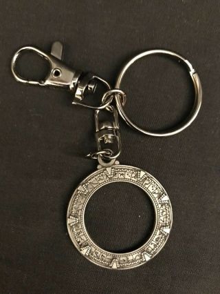 Stargate Atlantis Gate Pewter Keychain Key Chain