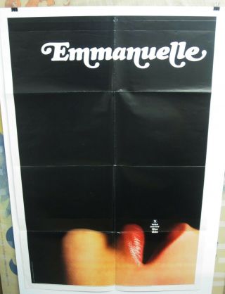 Vintage 1974 Emmanuelle 1 - Sheet Rare Orgasm Advance Softcore Classic
