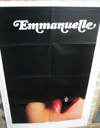 Vintage 1974 EMMANUELLE 1 - Sheet RARE Orgasm Advance SOFTCORE Classic 5