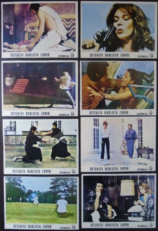 Big Zapper Linda Marlowe Lindsay Shonteff 1973 Yugo Lobby Cards Complete Set