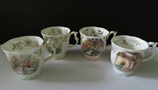 Royal Doulton Brambly Hedge Four Seasons Beaker Set - 4 Mugs