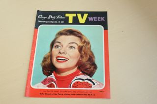 1960 Chicago Daily Tribune Tv Week Schedule Guide - Joanne Dru Cover - Guestward Ho
