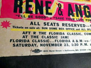 MARY JANE GIRLS - BAR KAYS Concert Poster Nov 23,  1985 USF SUN DOME TAMPA FLORIDA 6