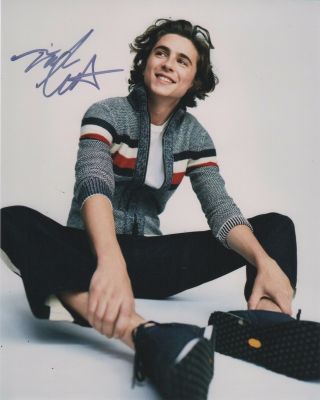 Timothee Chalamet Call Me By Your Name Autographed Signed 8x10 Photo J3