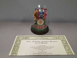 THE BEATLES FRANKLIN SGT PEPPERS MUSIC DOME WITH CERTIFICATE 2