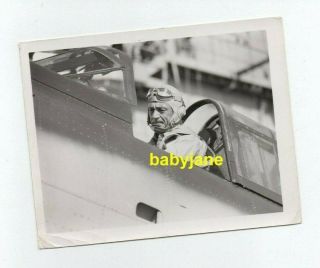 Gary Cooper Orig 4x5 Photo Aviator Pilot 1955 Court - Martial Of Billy Mitchell