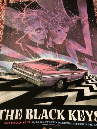 The Black Keys 2019 Tour Concert Poster 10/7/2019 Pittsburgh Pa Modest Mouse