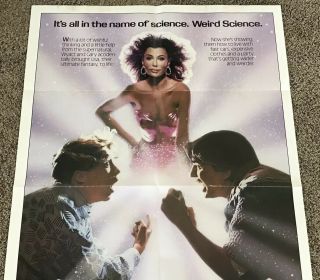 1985 WEIRD SCIENCE Movie Poster,  Folded,  27x41 3
