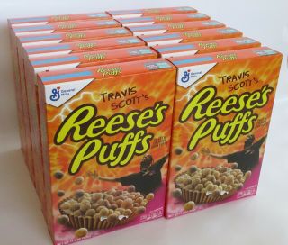 Travis Scott Cereal 12 Reeses Puffs 11.  5z Astroworld Cactus Jack Special Edition 2