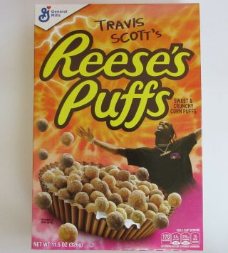 Travis Scott Cereal 12 Reeses Puffs 11.  5z Astroworld Cactus Jack Special Edition 5