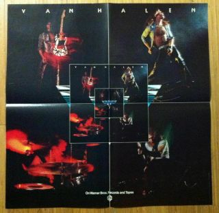 Van Halen I 1977 Promo Poster