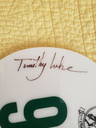 Christie ' s Bidding Paddle Autographed Timothy Luke Antiques Roadshow 2