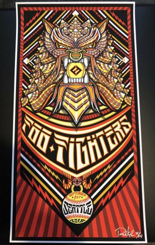 Foo Fighters S/n Brad Klausen Concert Poster Seattle 2018.  Nirvana