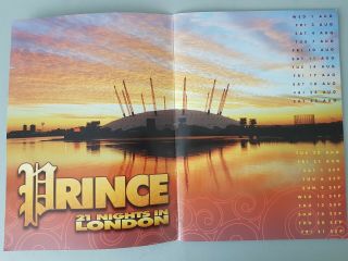 PRINCE 21 NIGHTS IN LONDON O2 RARE Tour Program 3