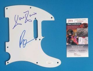 The Kinks - Ray And Dave Davies Signed Telecaster Guitar Pickguard With Jsa
