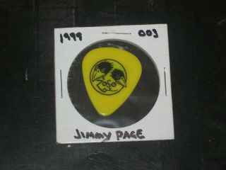 JIMMY PAGE &THE BLACK CROWES 2000 VIP TICKET & GUITAR PICK YORK LED ZEPPELIN 4
