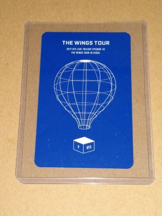 Official BTS Wings Tour DVD Taehyung V Photocard Top Loader - USA SELLER RPC95 2